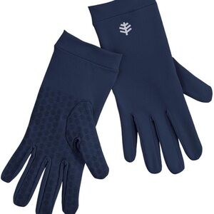 BRAND NEW Coolibar UPF 50+ Unisex Sawyer UV Sun Gloves NAVY Blue/SMALL/S